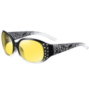 HAOLOTA Women Night Vision Driving Glasses Polarized HD Yellow Tinted Anti Glare NV0008