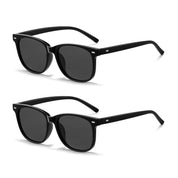 HAOLOTA 2pcs Classic Round Polarized Sunglasses for Women UV400 Protection SG1825-2P