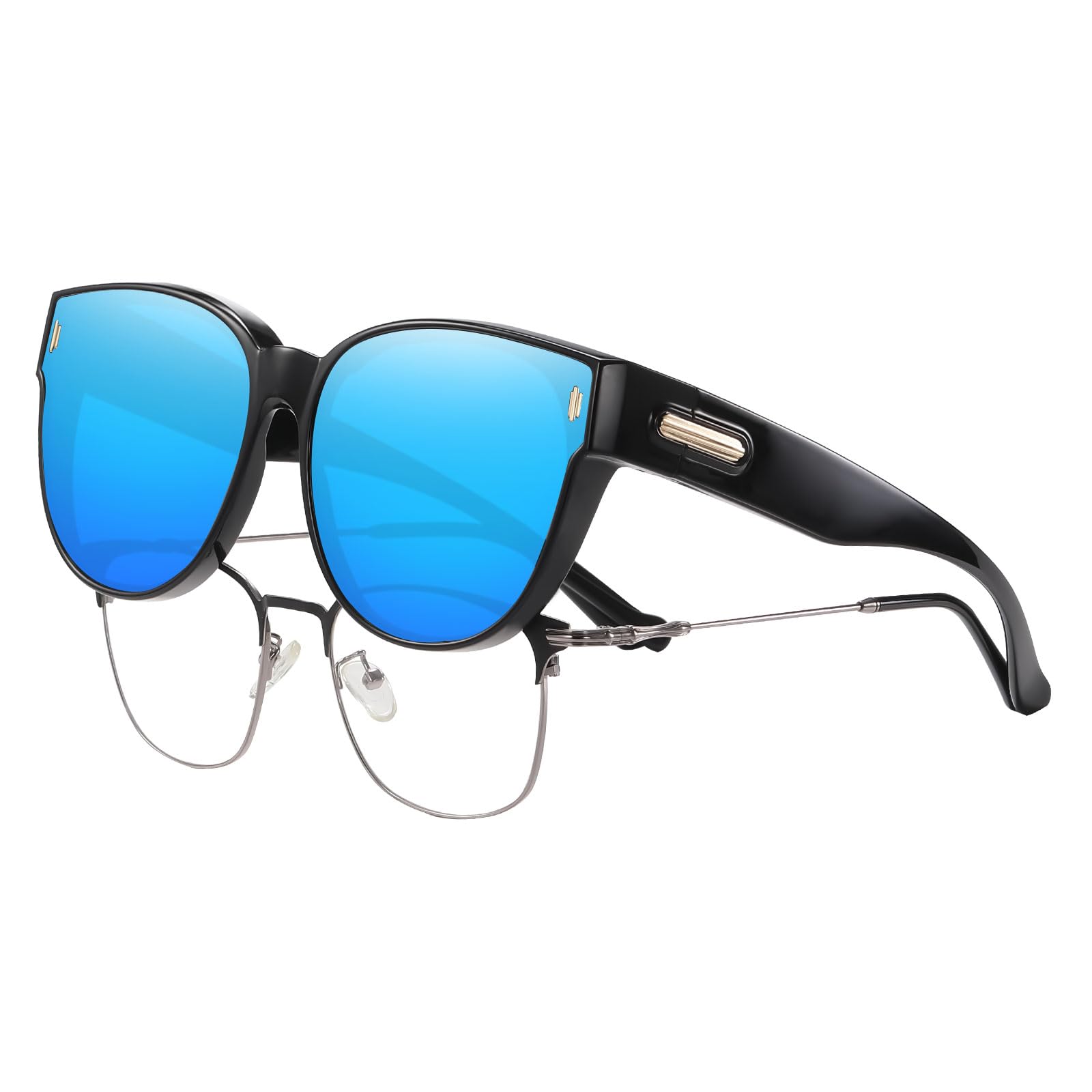 HAOLOTA Cat Eye Sunglasses for Prescription Glasses Women TR90 Lightweight SG0189
