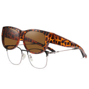 HAOLOTA Cat Eye Sunglasses for Women Polarized Sunglasses Wear Over Glasses SG0173