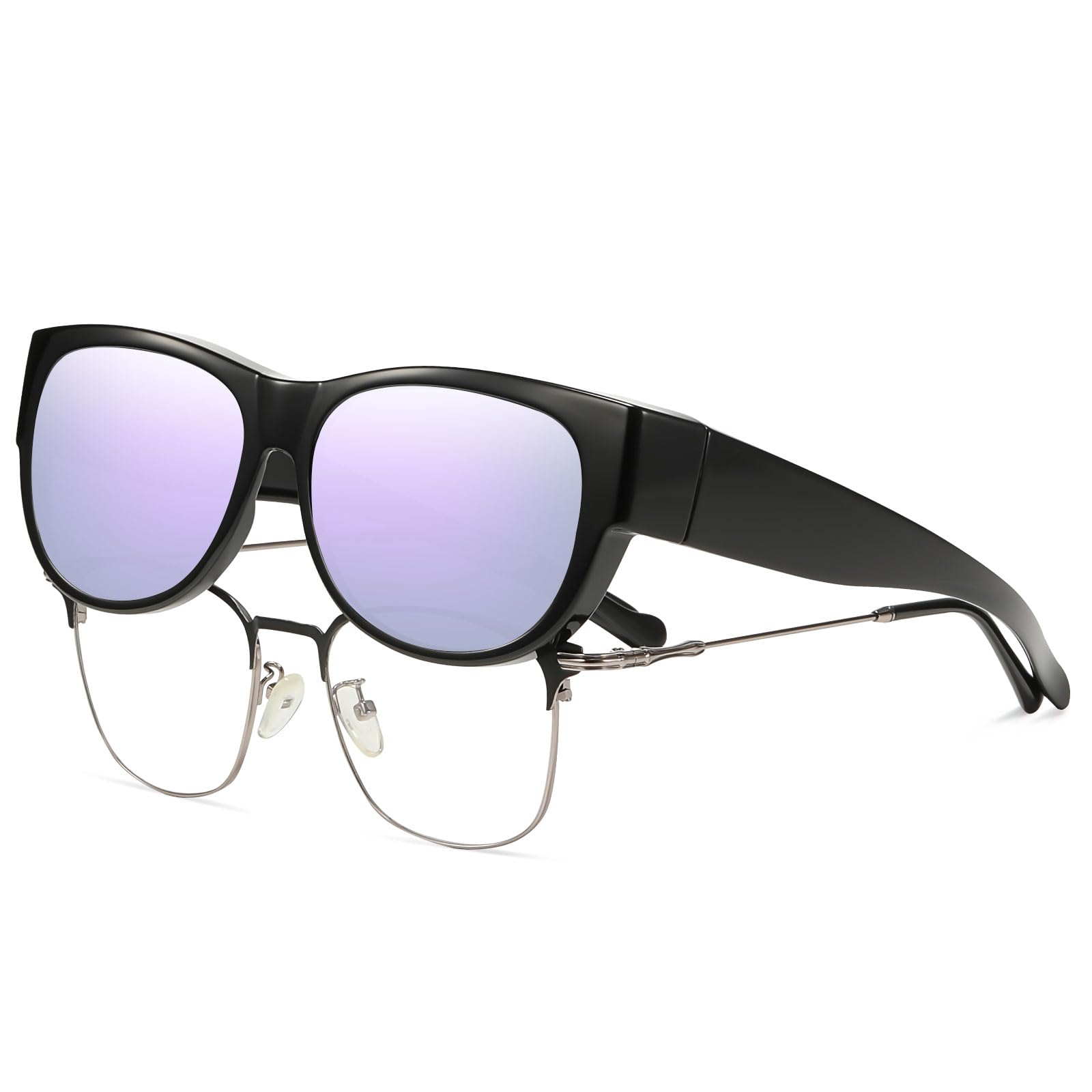 HAOLOTA Cat Eye Sunglasses for Women Polarized Sunglasses Wear Over Glasses SG0173