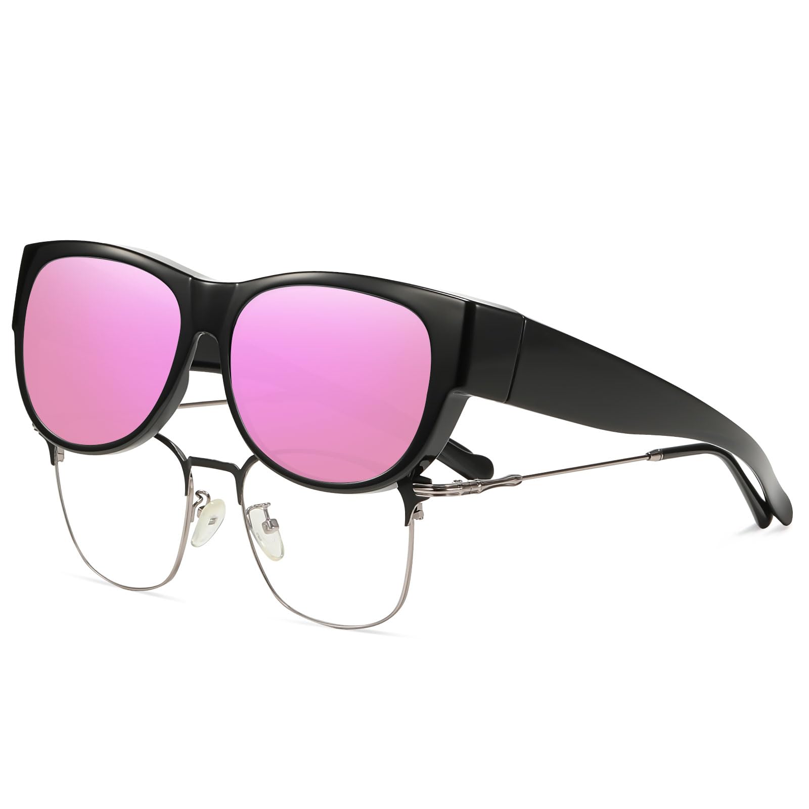 HAOLOTA Cat Eye Sunglasses for Women Polarized Sunglasses Wear Over Glasses SG0173