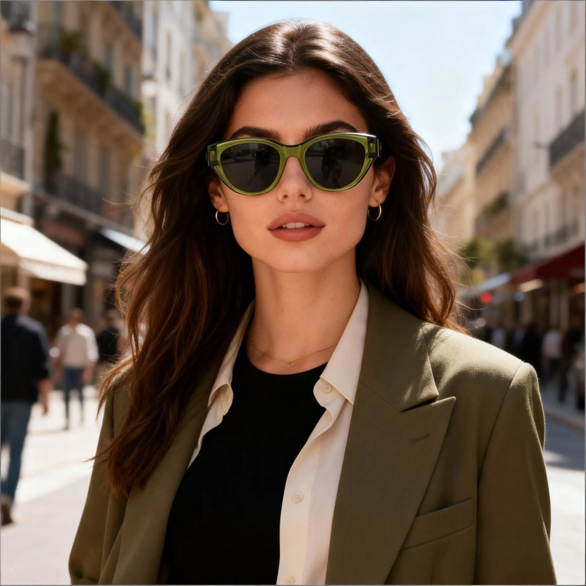 HAOLOTA Polarized Fit Over Sunglasses for Women Cat Eye for Prescription Glasses SG0171