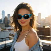 HAOLOTA Polarized Sunglasses for Women Rhinestone Wrap Around SG0008