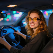 HAOLOTA Polarized Night Vision Driving Glasses Fit Over Glasses for Women, Anti Glare NV0108