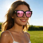HAOLOTA Fit-Over Sunglasses for Women Men Square Shapes UV Protection SG0512