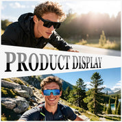 HAOLOTA Cycling Sunglasses Over Glasses for Men Outdoors UV Protection SG0191