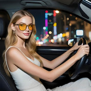 HAOLOTA Night Vision Driving Glasses Yellow Tinted Anti Glare Women NV8081