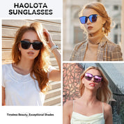 HAOLOTA Women’s Cat Eye Sunglasses Metal Frame with Fashion Shades SG1066