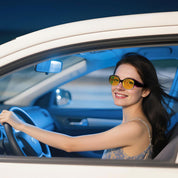 HAOLOTA Polarized Night Vision Driving Glasses Fit Over Glasses for Women, Anti Glare NV0108