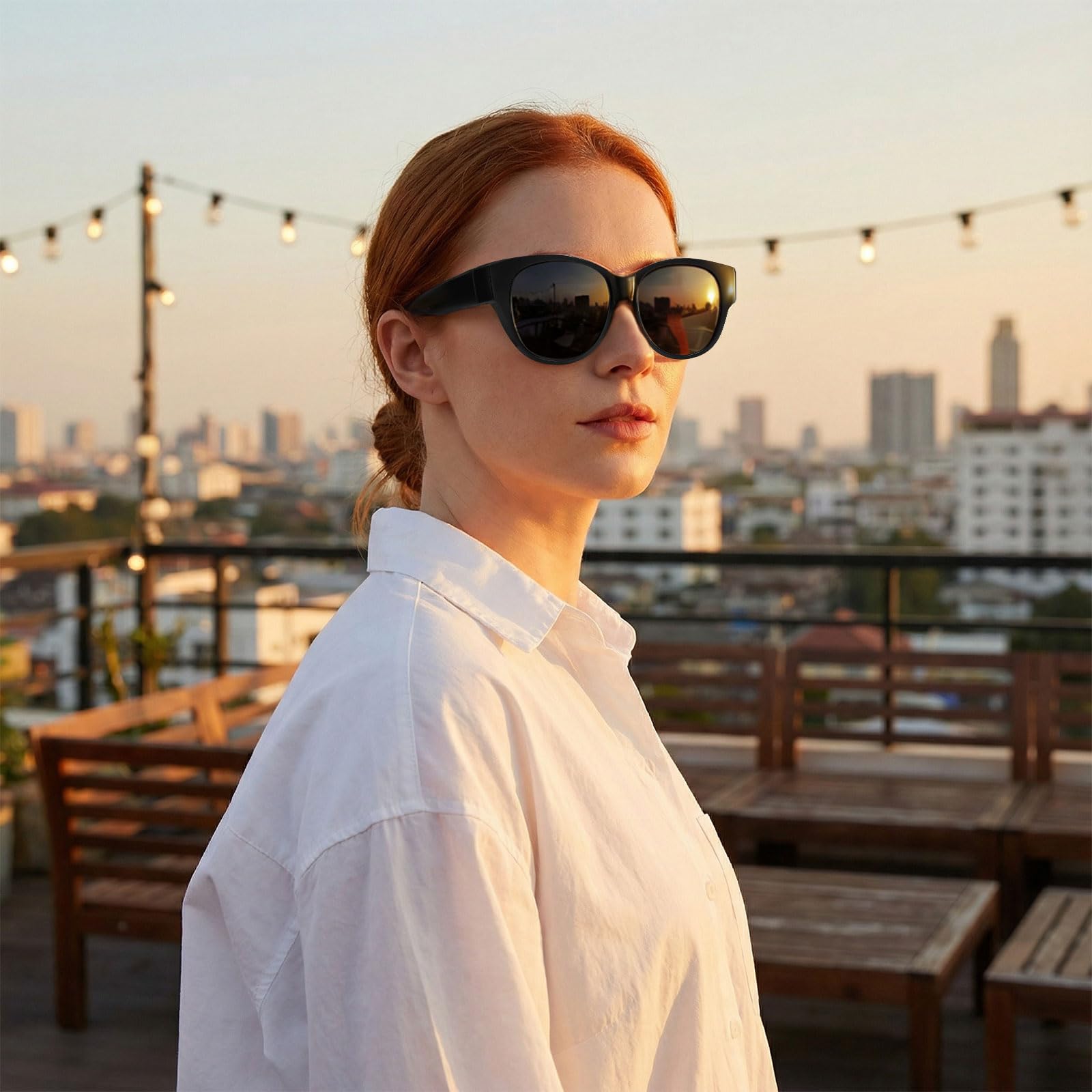 HAOLOTA Cat Eye Sunglasses Over Glasses SG0179