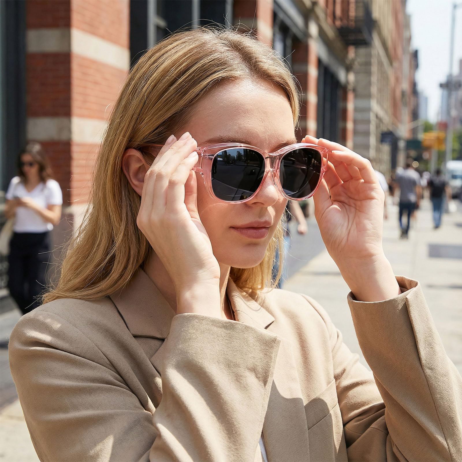 HAOLOTA Cat Eye Sunglasses Over Glasses SG0179