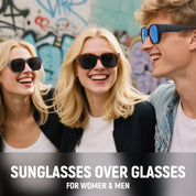 HAOLOTA 3pcs Polarized Fit Over Glasses Sunglasses Men Women UV400 Protection SG1824-3P