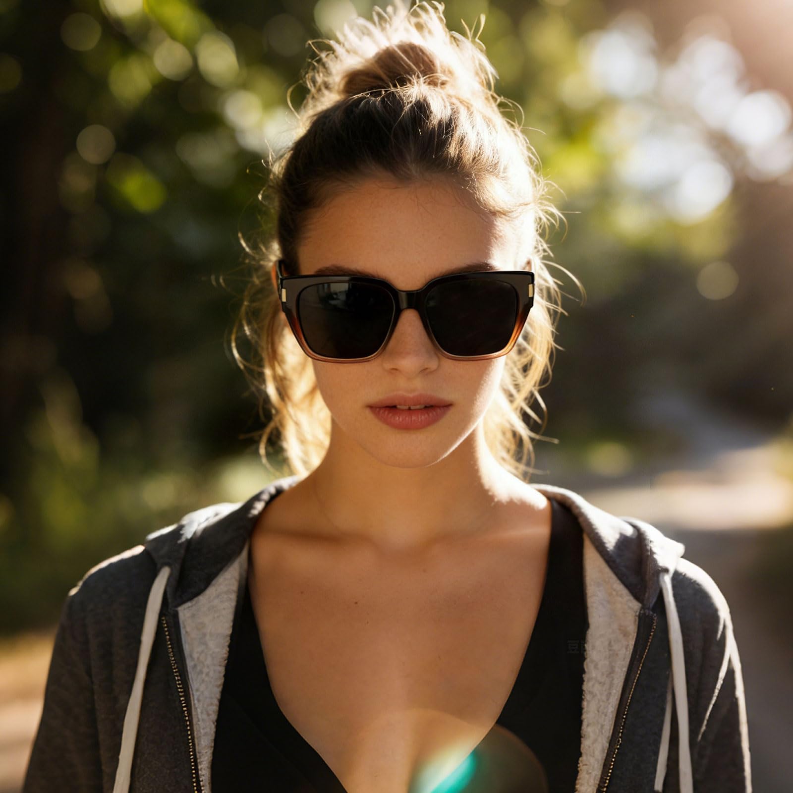 HAOLOTA Fit-Over Sunglasses for Women Men Square Shapes UV Protection SG0512
