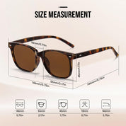 HAOLOTA 2pcs Classic Round Polarized Sunglasses for Women UV400 Protection SG1825-2P