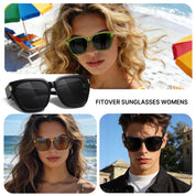 HAOLOTA Fit-Over Sunglasses for Women Men Square Shapes UV Protection SG0512