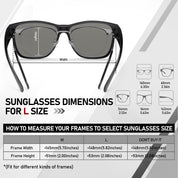 HAOLOTA Fit-Over Sunglasses-Polarized for Men Square Shades Oversized SG0174L