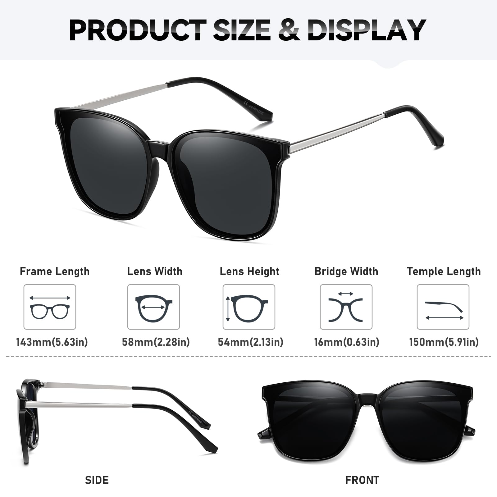 HAOLOTA Women’s Cat Eye Sunglasses Metal Frame with Fashion Shades SG1066