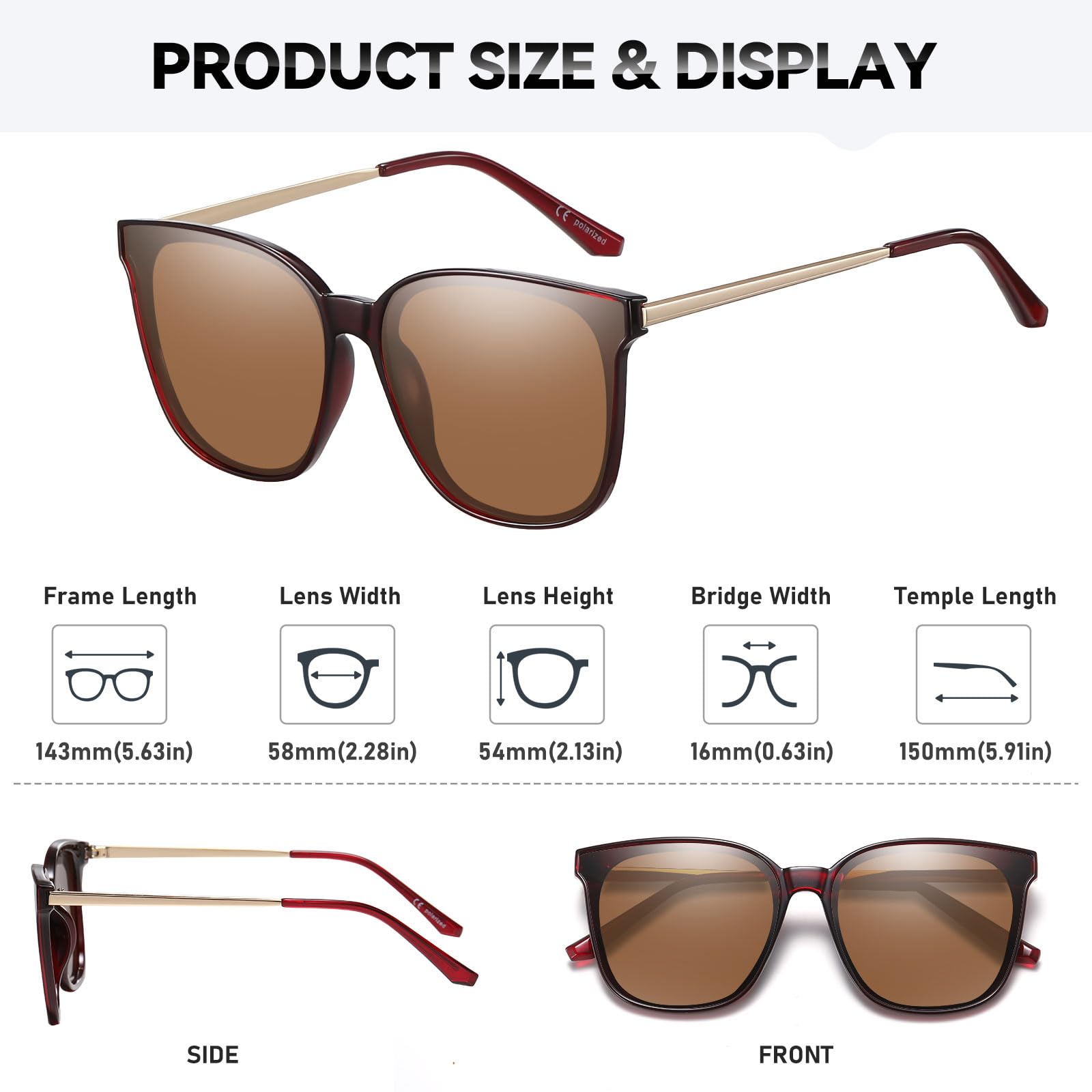 HAOLOTA Women’s Cat Eye Sunglasses Metal Frame with Fashion Shades SG1066