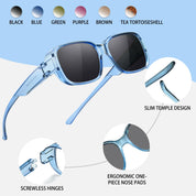 HAOLOTA Polarized Sunglasses Over Glasses Women Trendy Small Shapes  SG0513