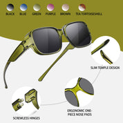 HAOLOTA Polarized Sunglasses Over Glasses Women Trendy Small Shapes  SG0513