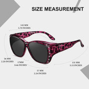 HAOLOTA Women's Polarized Fit Over Sunglasses with RhinestoneUV400 Protection SG0107