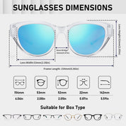 HAOLOTA Polarized Fit Over Sunglasses for Women Cat Eye for Prescription Glasses SG0171