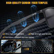 HAOLOTA Polarized Sunglasses for Men Ultralight Carbon Fiber UV400 Protection SG8001