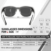HAOLOTA Fit-Over Sunglasses-Polarized for Men Square Shades Oversized SG0174L