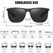 HAOLOTA Polarized Sunglasses for Men Ultralight Carbon Fiber UV400 Protection SG8001