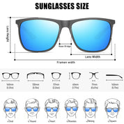 HAOLOTA Polarized Sunglasses for Men Ultralight Carbon Fiber UV400 Protection SG8001