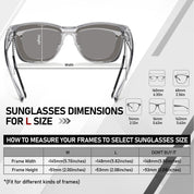 HAOLOTA Fit-Over Sunglasses-Polarized for Men Square Shades Oversized SG0174L