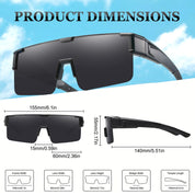 HAOLOTA Cycling Sunglasses Over Glasses for Men Outdoors UV Protection SG0191