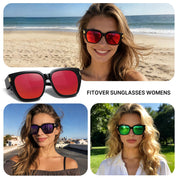 HAOLOTA Fit-Over Sunglasses for Women Men Square Shapes UV Protection SG0512