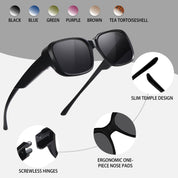 HAOLOTA Polarized Sunglasses Over Glasses Women Trendy Small Shapes  SG0513