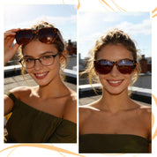 HAOLOTA Cat Eye Sunglasses for Women Polarized Sunglasses Wear Over Glasses SG0173