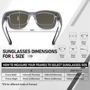 HAOLOTA Fit-Over Sunglasses-Polarized for Men Square Shades Oversized SG0174L