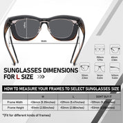 HAOLOTA Fit-Over Sunglasses-Polarized for Men Square Shades Oversized SG0174L