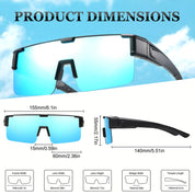 HAOLOTA Cycling Sunglasses Over Glasses for Men Outdoors UV Protection SG0191
