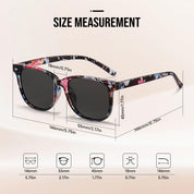 HAOLOTA 2pcs Classic Round Polarized Sunglasses for Women UV400 Protection SG1825-2P
