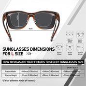 HAOLOTA Fit-Over Sunglasses-Polarized for Men Square Shades Oversized SG0174L