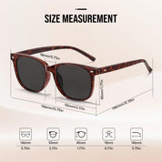 HAOLOTA 2pcs Classic Round Polarized Sunglasses for Women UV400 Protection SG1825-2P