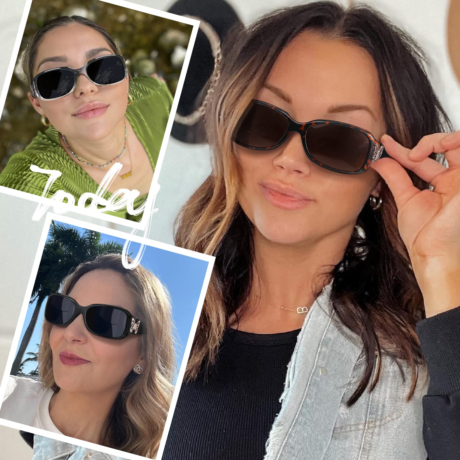 HAOLOTA Women's Polarized Sunglasses - Fashionable Butterfly Design SG0012