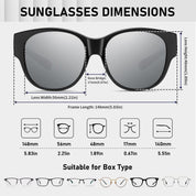 HAOLOTA Cat Eye Sunglasses Over Glasses SG0179