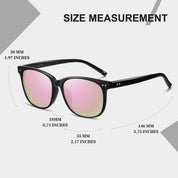 HAOLOTA 2pcs Classic Round Polarized Sunglasses for Women Men Lightweight SG8081-2P