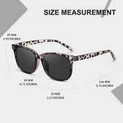 HAOLOTA 2pcs Classic Round Polarized Sunglasses for Women Men Lightweight SG8081-2P