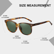 HAOLOTA 2pcs Classic Round Polarized Sunglasses for Women Men Lightweight SG8081-2P
