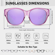 HAOLOTA Cat Eye Sunglasses Over Glasses SG0179