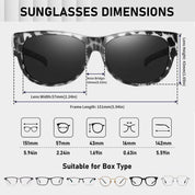 HAOLOTA Cat Eye Sunglasses for Women Polarized Sunglasses Wear Over Glasses SG0173