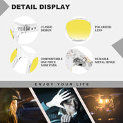 HAOLOTA Night Vision Driving Glasses Yellow Tinted Anti Glare Women NV8081